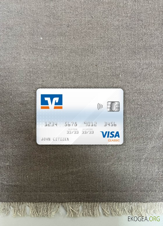 Allemagne Volksbank visa carte classique photolook recto